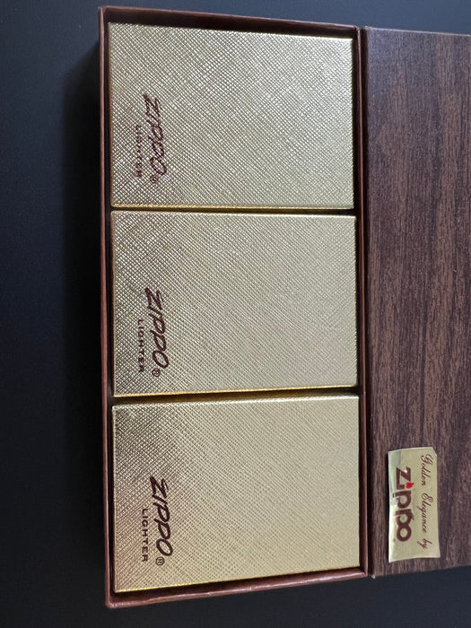 Rare Zippo 1976 Golden Elegance Salesman’s Sample Set