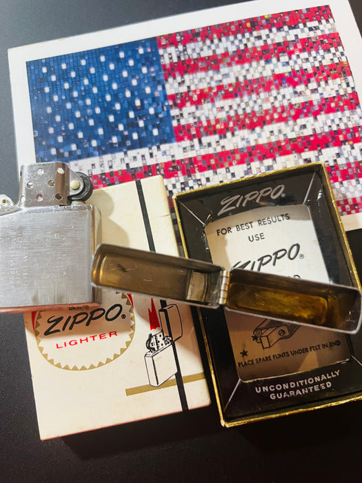 1966 Zippo Lloyd Smith Company 46th Year Advertising Lighter – Gem Mint – NIB