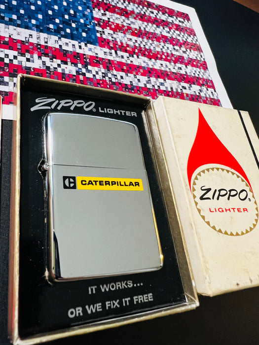 1972 Caterpillar Vintage Zippo Lighter -  NIB