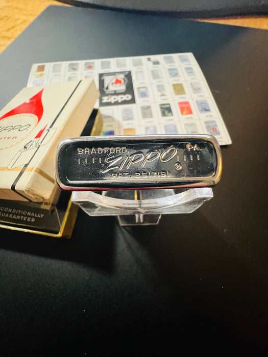 1966 Zippo Old Hickory Construction DuPont Safety Honor Lighter – Excellent 94 – NIB
