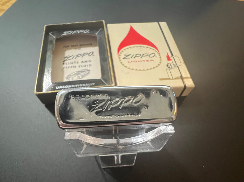 1965 Zippo Quarter Century Club Two-Color Etch & Paint Lighter – Excellent 93 – Unfired – NIB