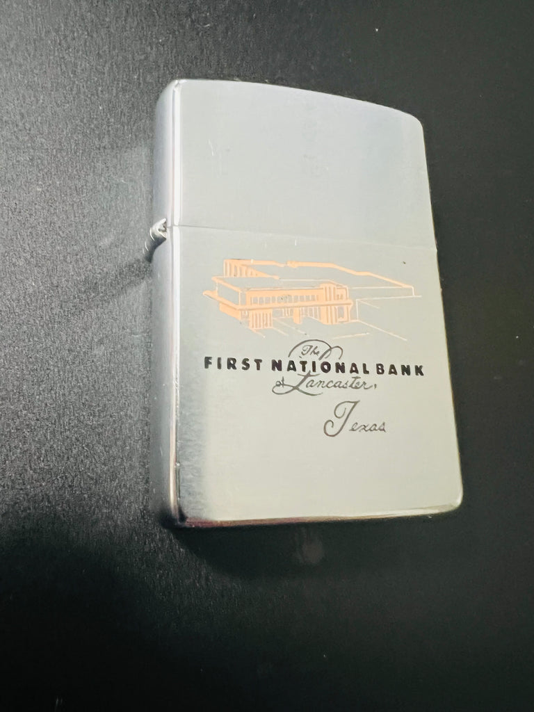 1965 Vintage First National Bank Zippo Lighter — Collectors Flame