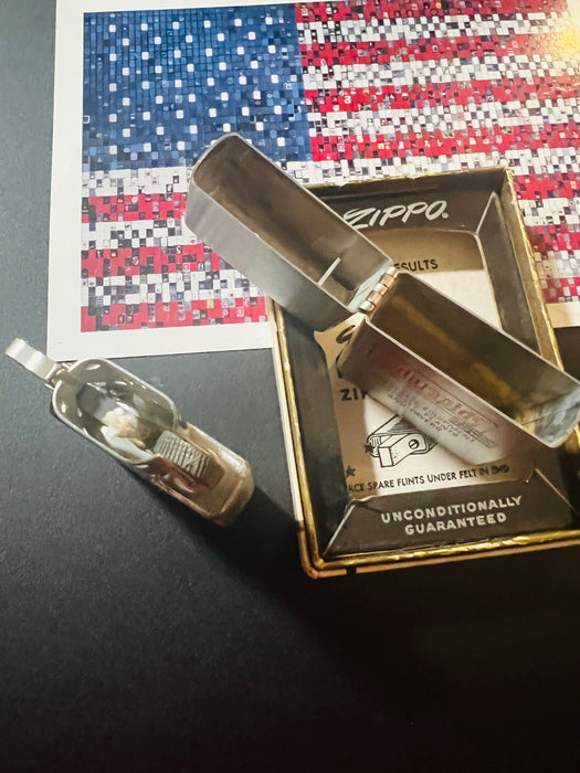 1969 Zippo Cedarapids Built by Iowa Advertising Lighter – New in Box – Unfired