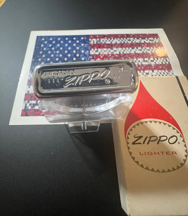 1969 Zippo Cedarapids Built by Iowa Advertising Lighter – New in Box – Unfired
