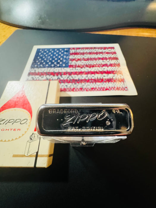 1962 Zippo Bearium Metal Bearing Bronze Advertising Lighter – Gem Mint – NIB