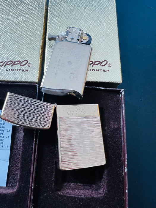 Rare Zippo 1976 Golden Elegance Salesman’s Sample Set