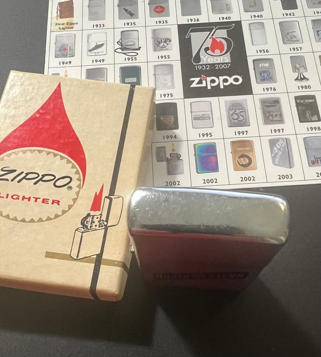 1973 Northwestern Vintage Zippo Lighter New in Box
