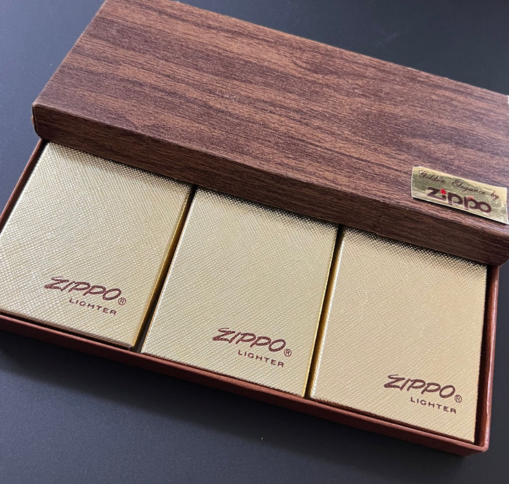 Rare Zippo 1976 Golden Elegance Salesman’s Sample Set