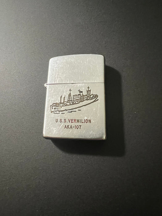 1954 USS Vermilion AKA 107 Zippo Lighter