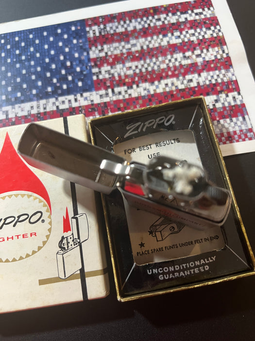 1966 Zippo Lloyd Smith Company 46th Year Advertising Lighter – Gem Mint – NIB