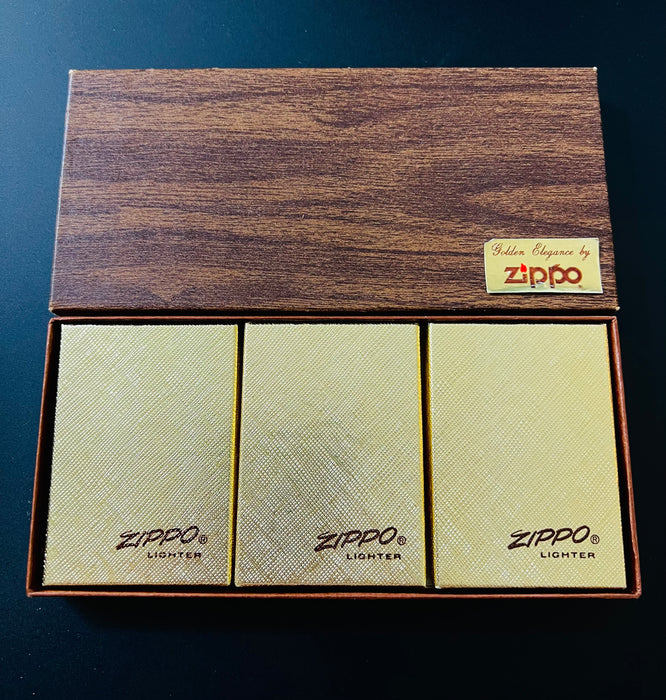 Rare Zippo 1976 Golden Elegance Salesman’s Sample Set