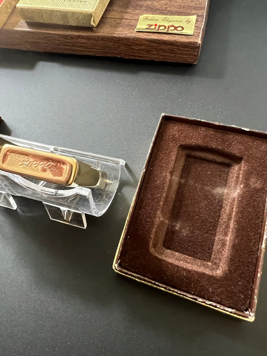 Rare Zippo 1976 Golden Elegance Salesman’s Sample Set