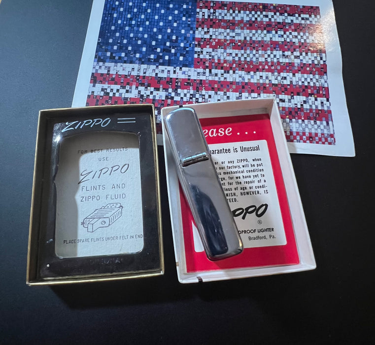 1962 Zippo Bearium Metal Bearing Bronze Advertising Lighter – Gem Mint – NIB