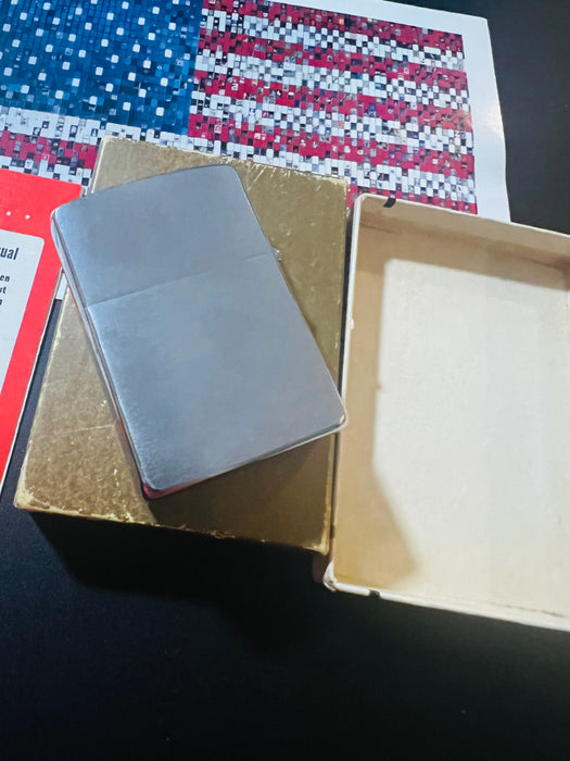 1969 Zippo Cedarapids Built by Iowa Advertising Lighter – New in Box – Unfired