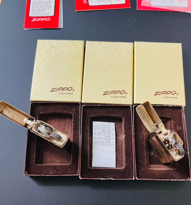 Rare Zippo 1976 Golden Elegance Salesman’s Sample Set