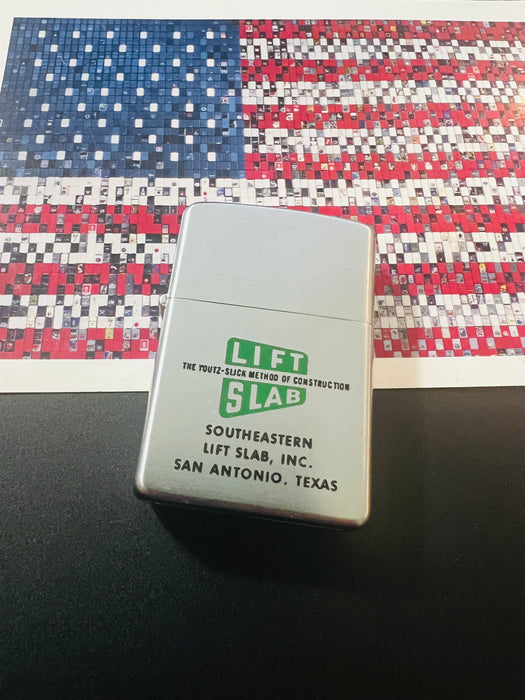 1958 Lift Slab Southeastern Lift Slab Inc. San Antonio Texas Zippo