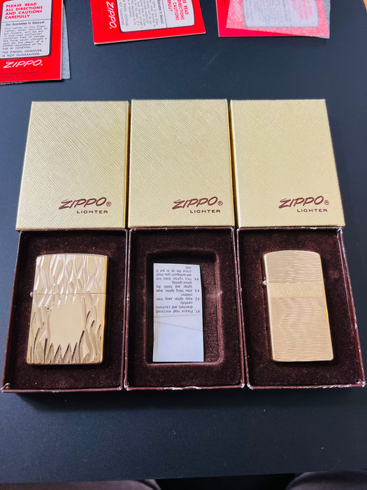 Rare Zippo 1976 Golden Elegance Salesman’s Sample Set