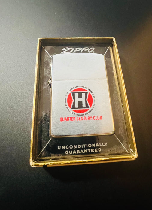 1965 Zippo Quarter Century Club Two-Color Etch & Paint Lighter – Excellent 93 – Unfired – NIB