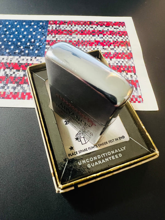 1962 Zippo Advance Transformer Co. Advertising Lighter – Mint 99 – Box & Paperwork