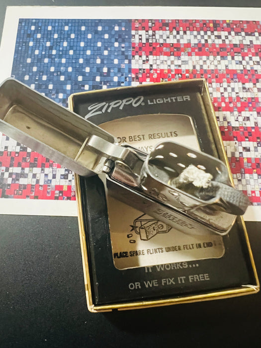 1977 Zippo First Trust Union Bank Advertising Lighter – Mint 98 – Unfired – Original Box