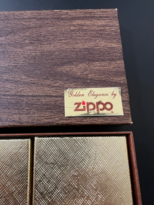 Rare Zippo 1976 Golden Elegance Salesman’s Sample Set