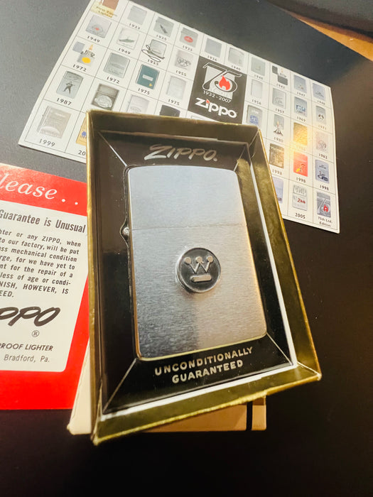 1963 Zippo Westinghouse Raised Emblem Advertising Lighter – Excellent 94 – Emblem Box