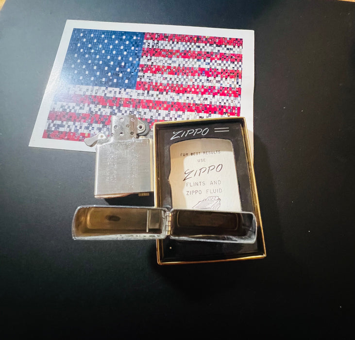 1962 Zippo Bearium Metal Bearing Bronze Advertising Lighter – Gem Mint – NIB