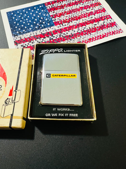 1972 Caterpillar Vintage Zippo Lighter -  NIB