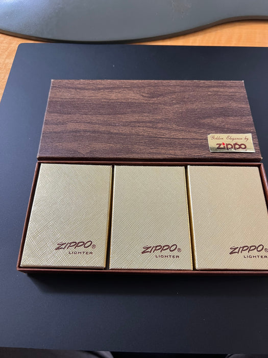 Rare Zippo 1976 Golden Elegance Salesman’s Sample Set