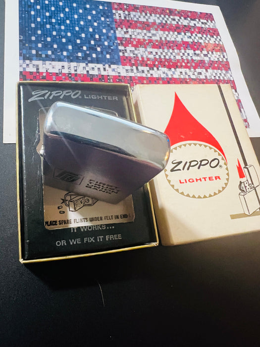 1977 Zippo First Trust Union Bank Advertising Lighter – Mint 98 – Unfired – Original Box