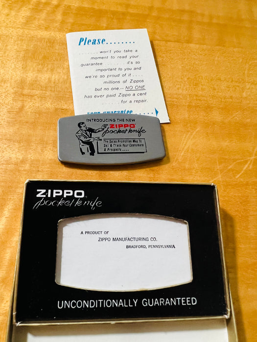 Zippo Salesman's Pocket Knife New In Box - circa 1965