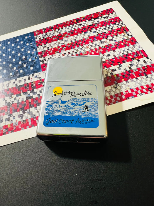 1993 Surfers Paradise Gold Coast Australia Unfired New Zippo Lighter