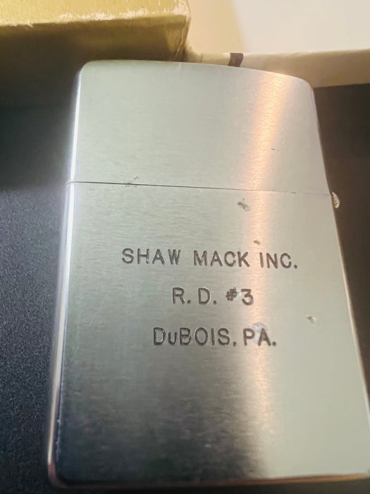 1970 Mack Truck Emblem Zippo Lighter – Unfired – Original Emblem Box