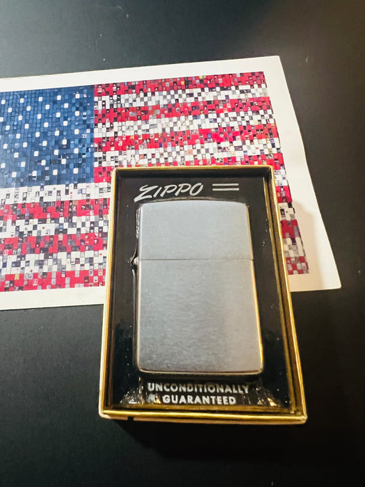 1963 Zippo Brushed Chrome Lighter – Mint 98 – Original No. 200 Box