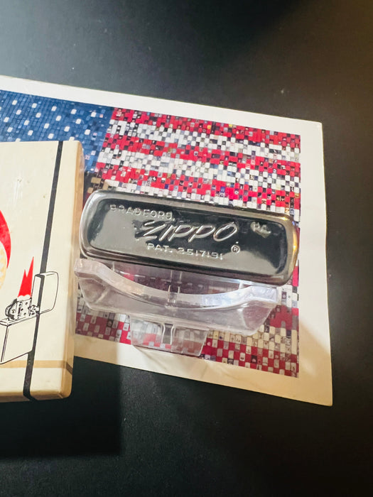 1963 Zippo Brushed Chrome Lighter – Mint 98 – Original No. 200 Box