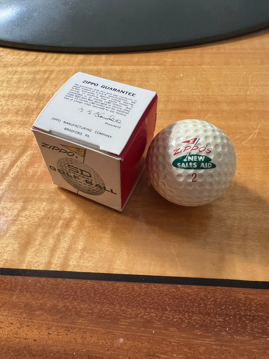Zippo Super Durable (SD) 1966 "New Sales Aid" Promotional Salesman's Golf Ball w Box