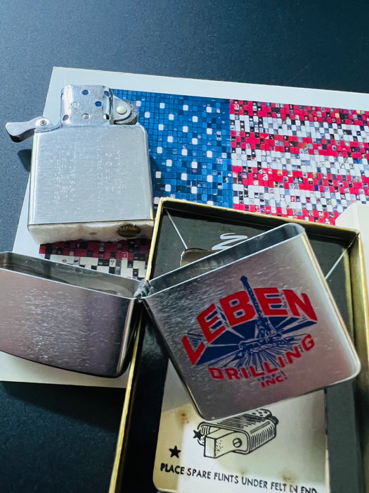 1967 LEBEN Drilling Vintage Zippo Lighter