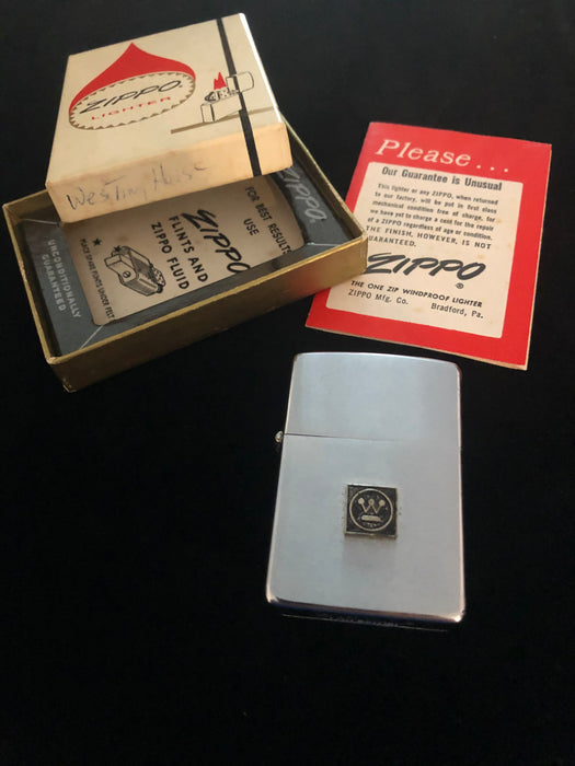1965 Westinghouse Emblem Zippo Lighter  - Very Good Condition - In Box