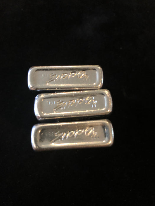 1968 Set of Three Vintage Emblem Zippo Slim Lighters