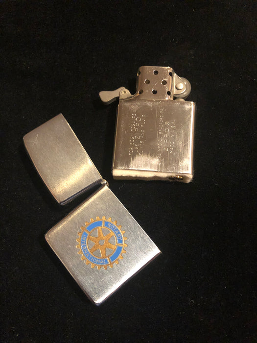 1968 Rotary International Vintage Zippo Lighter - Gently Used