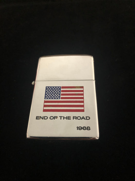 1968 American Flag Vintage Zippo Lighter  - End of the Road