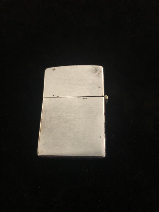 1968 Vintage Zippo Lighter with "N.U." Emblem Pennant Affixed