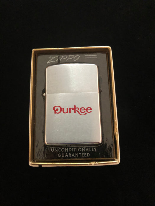 1973 Durkee Zippo with Box - NOS Excellent Condition