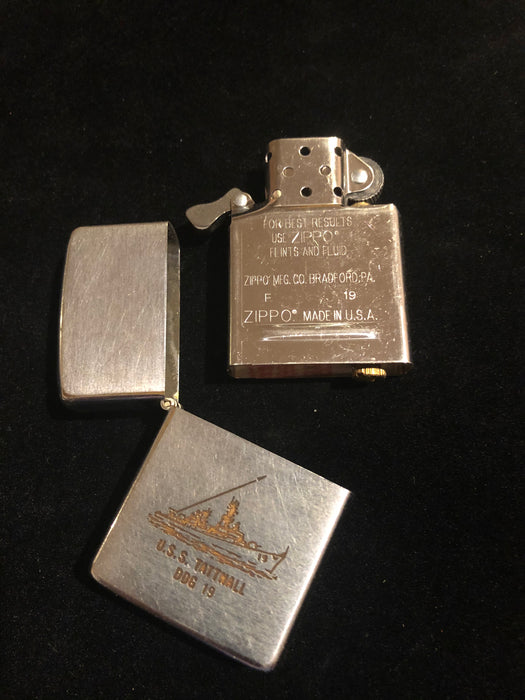 1968 USS Tattnall Vintage Zippo Lighter  - US Navy Destroyer