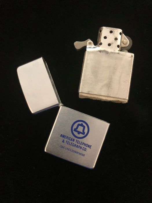 1970 AT&T Zippo Full Size Lighter - Very Good Condition