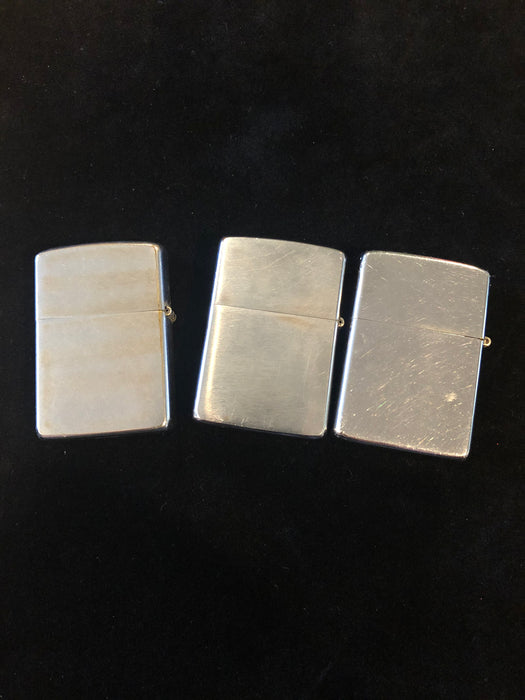 1968 Lot of Three Zippo Lighters Lot #51