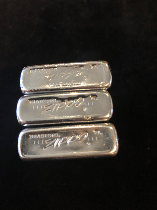 1968 Lot of Three Zippo Lighters Lot #51