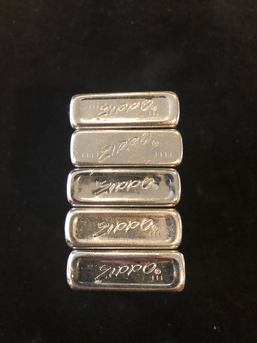 1968 Set of 5 Vintage Zippo Slim Lighters