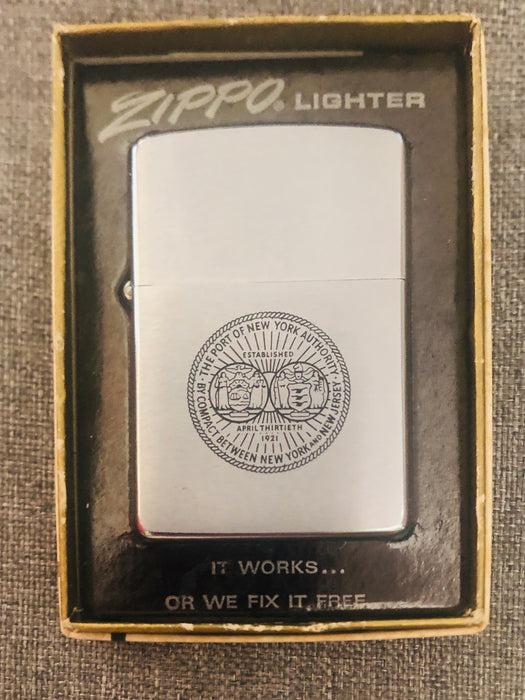 1971 Port of New York Authority Zippo Lighter  -  Excellent Condition in Box