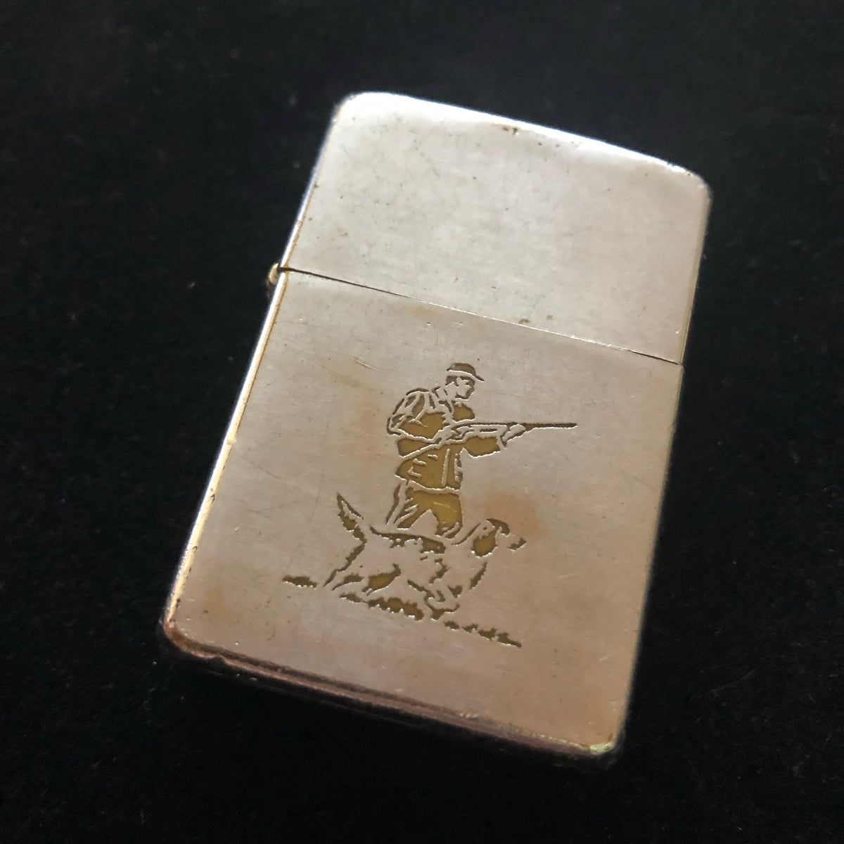 1955 Classic Hunter & Dog Vintage Zippo Lighter — Collectors Flame